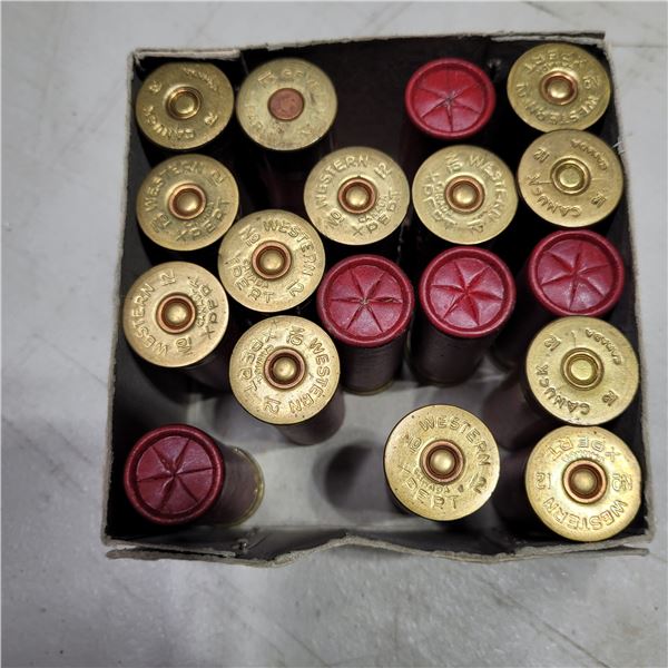 18 Mixed Brand 12ga 2 3/4" Lead Shotshells