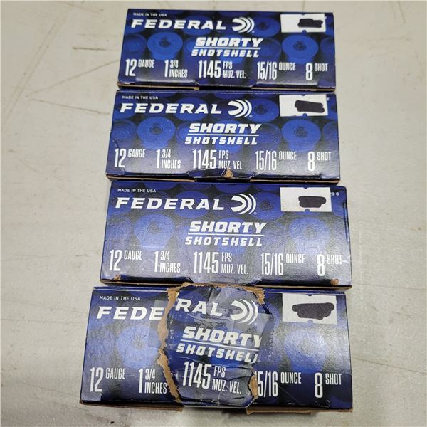 12ga 1 3/4" Federal Shorty  Lead Shotshells