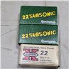 Image 2 : 22 LR Remington Subsonic Cartridges & Winchester 22 Long Cartridges
