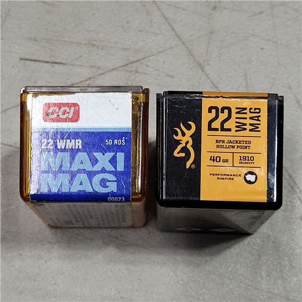 22 Win. Magnum Rimfire CCI & Browning Cartridges
