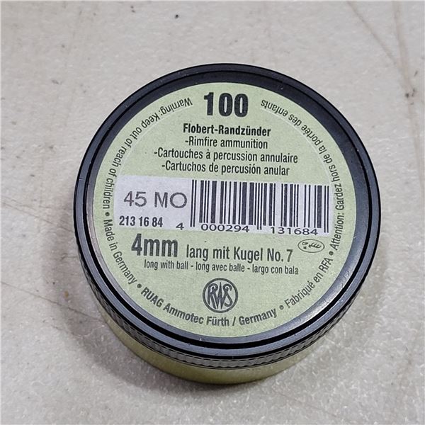 4mm Flobert Rimfire RWS  Ammo