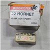 Image 1 : 22 Hornet Winchester & Imperial Ammo  46 Cartridges