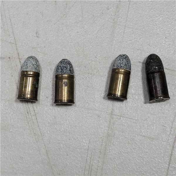 .450 Webley cartridges made by Eley. 4 Collectible Cartridges