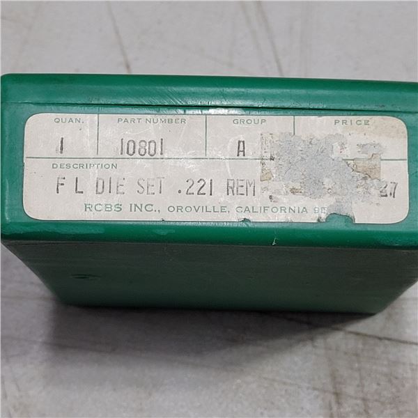 .221 Remington RCBS Reloading Dies Set