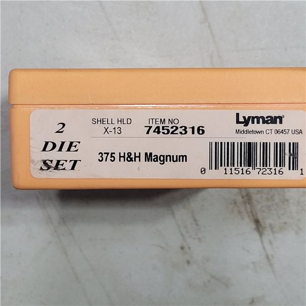 375 H&H Lyman Reloading Die Set