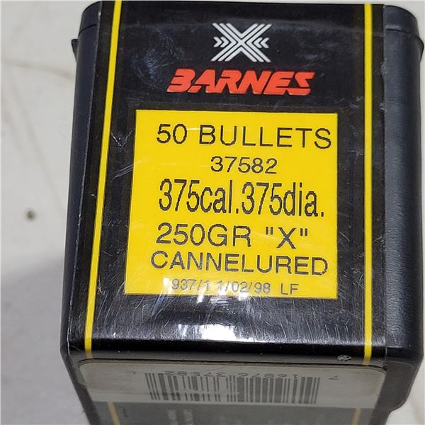.375 250gr Barnes X Bullets