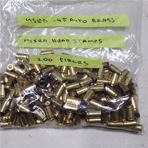 45 Auto Used Brass with Mixed Headstamps