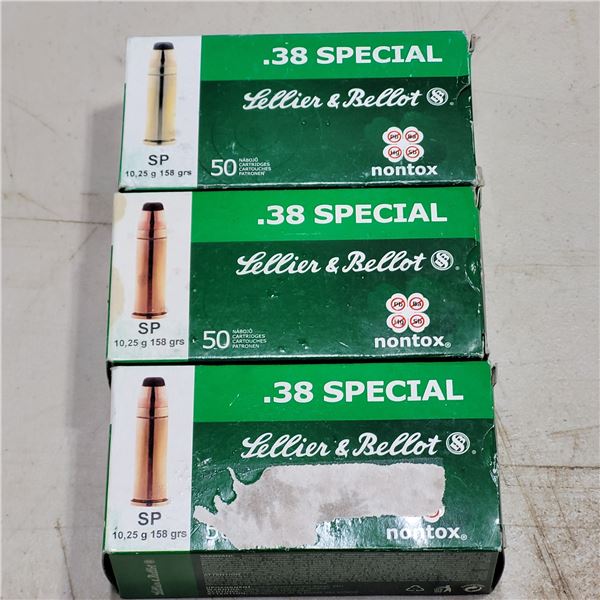 38 Special 158gr Sellier & Bellot  RELOADED AMMO