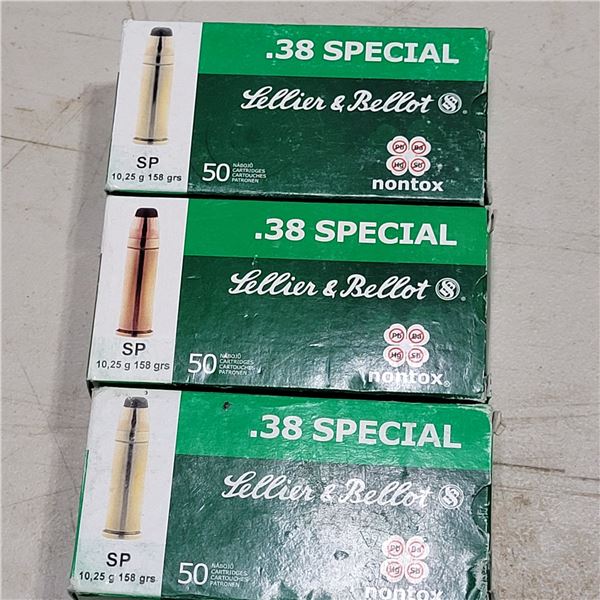 38 Special 158gr Sellier & Bellot  RELOADED AMMO