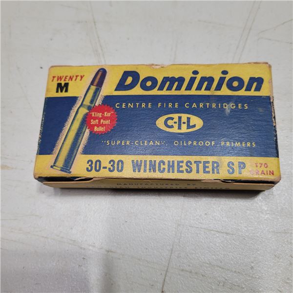 30-30 Dominion Brass in Collector Box