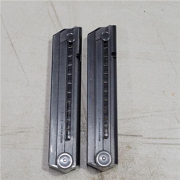 Matched Pair of Luger P-08 Police Marked Magazines stamped Eagle C