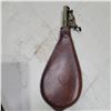 Image 2 : Vintage Leather Powder/Shot Flask