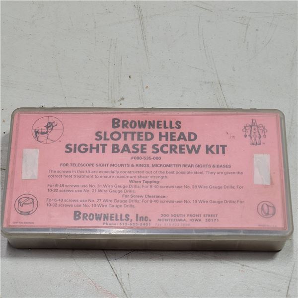 Brownells Slotted Sight Screw Kit