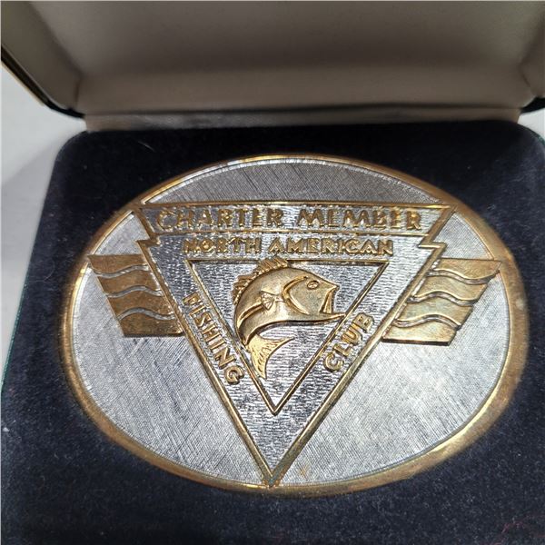 North American Fishing Club Belt Buckle