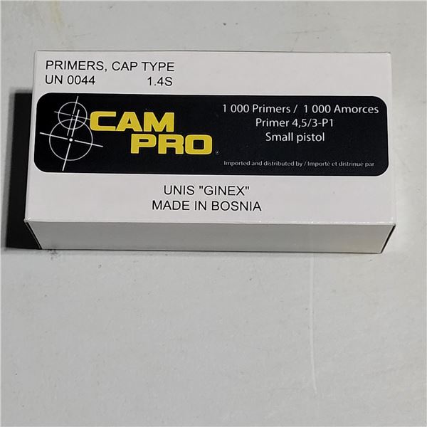 1000 Cam Pro Small Pistol Primers