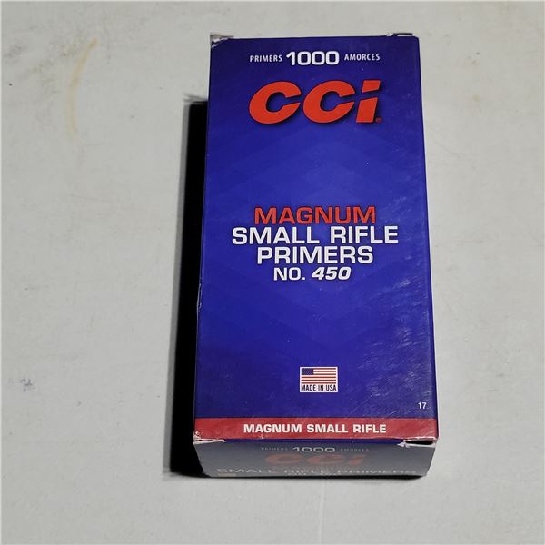 1000 CCI Magnum Small Rifle Primers