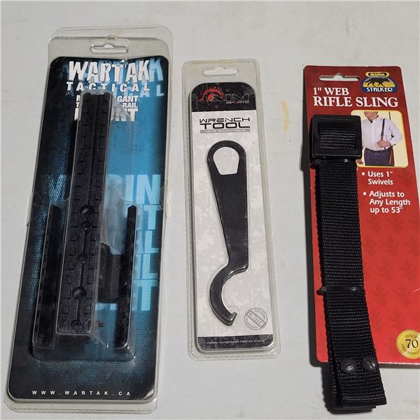 Wartac Tactical Mosin Nagant Tri Rail Mount , Wrench Tool & Rifle Sling