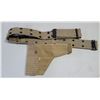 Image 1 : WWll Canvas Holster - Fits a Webley lV of #2 Enfield Revolver & Belt