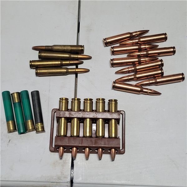 Misc Ammo. 308 Win, 7mm Rem Express, .338 Win. Mag & 410 Slugs