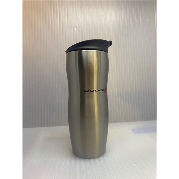16oz Dodge flip top stainless steel travel mug