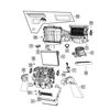 Image 3 : 2007-2018 Jeep Wrangler Heater Core - Mopar (68004193ab) - MSRP $209 USD