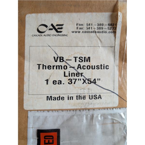 VB-TSM Engine / Generator Box Liner Thermo-Acoustic 37" x 54"