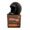 Image 2 : Sick Lid Retro Style Flat Black Dot Certified Biker Helmet, size XS (new in box)