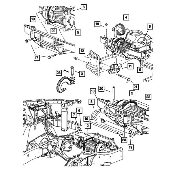 2001-2018 Dodge, Ram Winch Solenoid - Mopar (5161037AA) - MSRP $161 USD