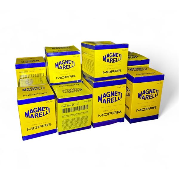 Group of assorted Magneti Marelli oil filters (new in boxes)