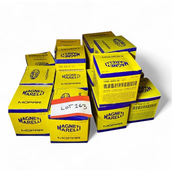 Group of assorted Magneti Marelli oil filters (new in boxes)