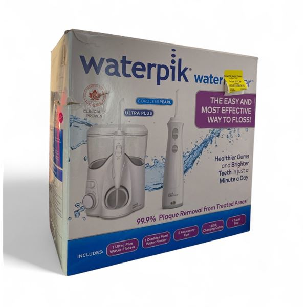 Waterpik waterflosser with ultra plus & cordless pearl