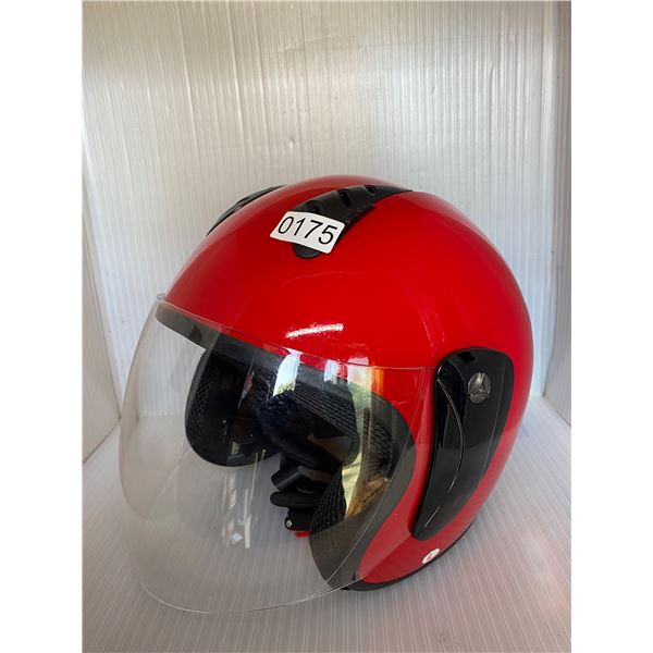 Tao Motor Red Motorcycle Helmet D.O.T Certified Approved