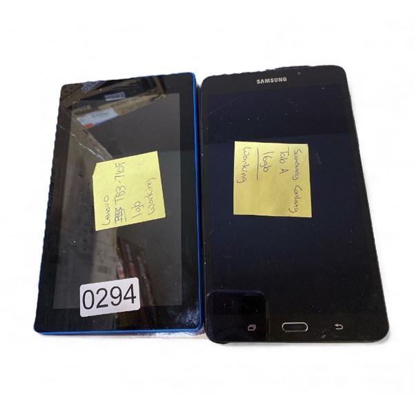 Samsung & Lenovo tablets - 16gb and 1gb (tested working)