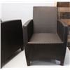 Image 9 : Pair of JANUS et Cie Woven Patio Lounge Chairs 22"W, 34.5"H, 19" D (Moderate Wear & Tear)