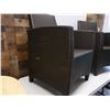Image 3 : Pair of JANUS et Cie Woven Patio Lounge Chairs 22"W, 34.5"H, 19" D (Moderate Wear & Tear)