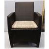 Image 1 : Qty 1 JANUS et Cie Woven Patio Lounge Chair 22"W, 34.5"H, 19" D (Moderate Wear & Tear)
