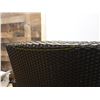 Image 8 : Pair of JANUS et Cie Woven Patio Lounge Chairs, Approx. 22"W, 34.5"H, 19" D (some wear & tear)