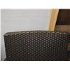 Image 10 : Pair of JANUS et Cie Woven Patio Lounge Chairs, Approx. 22"W, 34.5"H, 19" D (some wear & tear)