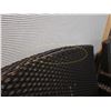 Image 3 : Pair of JANUS et Cie Woven Patio Lounge Chairs, Approx. 22"W, 34.5"H, 19" D (some wear & tear)