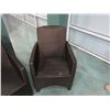 Image 9 : Qty 3 JANUS et Cie Woven Patio Lounge Chairs, 22"W, 34.5"H, 19" D (More Wear & Tear)