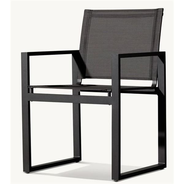 NEW RH Restoration Hardware Aegean Aluminum & Mesh Dining Armchair 23"x20"x34"H