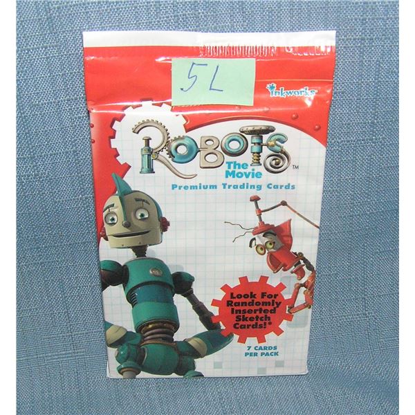 Robots the movie factory sealed pack of cards