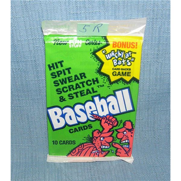 Wacky at Bats baseball cards