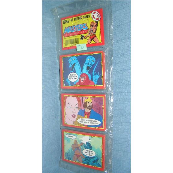 Masters of the Universe factory sealed rack pack of cards