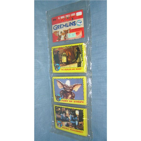 Gremlins factory sealed rack pack of cards