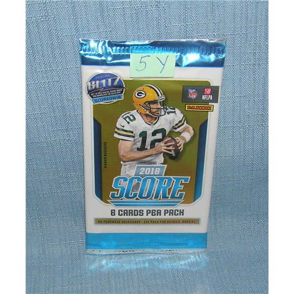 2018 Score factory sealed football pack of cards