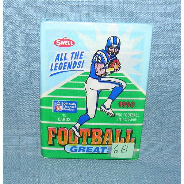 1990 football greats wax pack