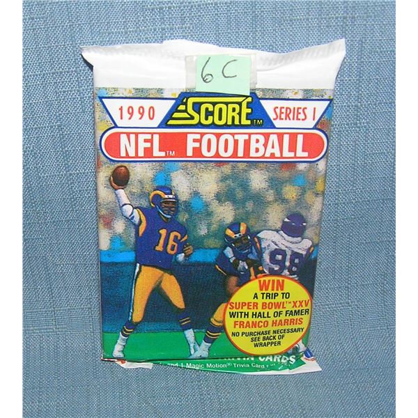 1990 Score Series 1 factory sealed football pack