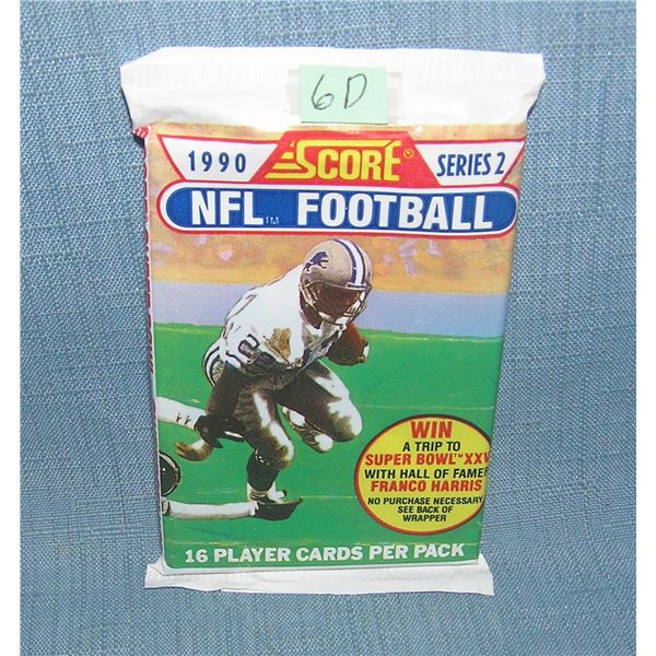1990 Score Series 1 factory sealed football pack
