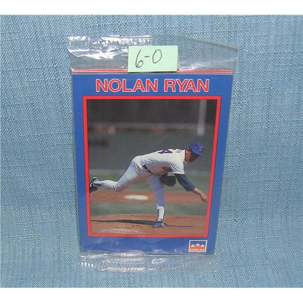 Factory sealed card pack featuring Nolan Ryan